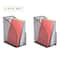 Mind Reader 2 Pack Black Jumbo Metal Mesh File Organizer